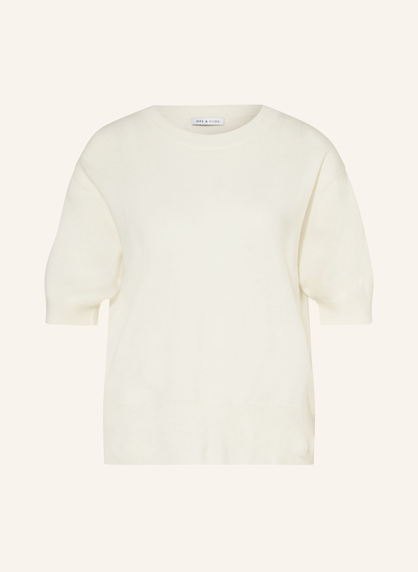 Трикотажная рубашка Mrs & Hugs, экрю 
Трикотажная рубашка Mrs & Hugs, экрю
