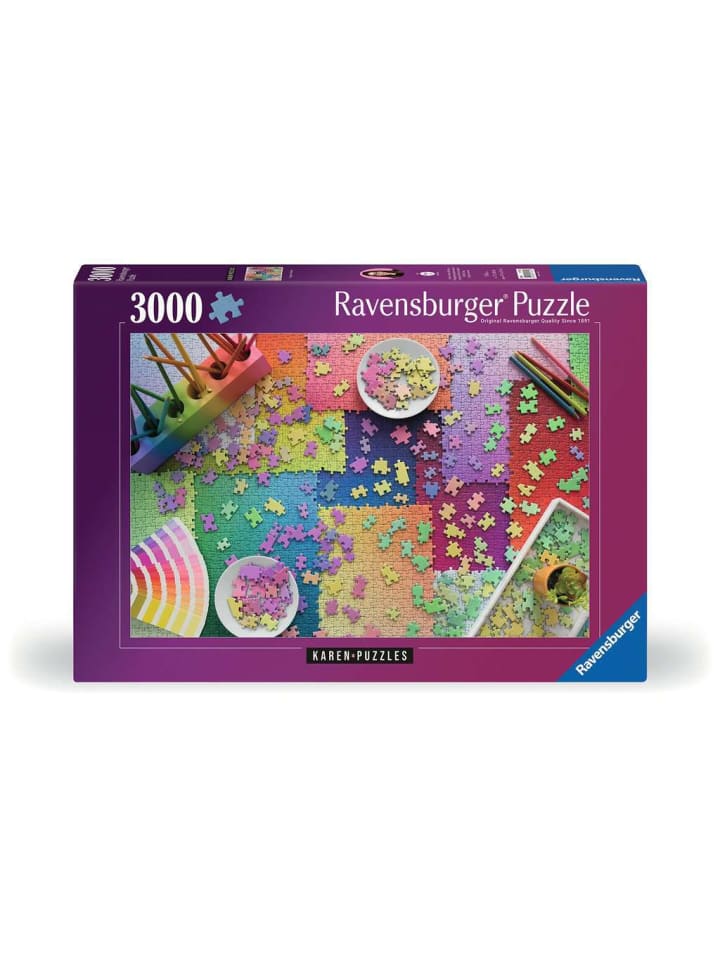 Пазл Ravensburger, 3000 деталей. Цветные пазлы
Пазл Ravensburger, 3000 деталей. Цветные пазлы