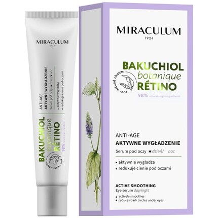 MIRACULUM BAKUCHIOL Антивозрастная сыворотка для глаз, разглаживающая и активная Miraculum 1924
MIRACULUM BAKUCHIOL Антивозрастная сыворотка для глаз, разглаживающая и активная Miraculum 1924