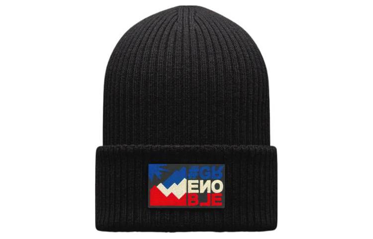 Шерстяная шапка-бини Moncler мужская черная 
Шерстяная шапка-бини Moncler мужская черная