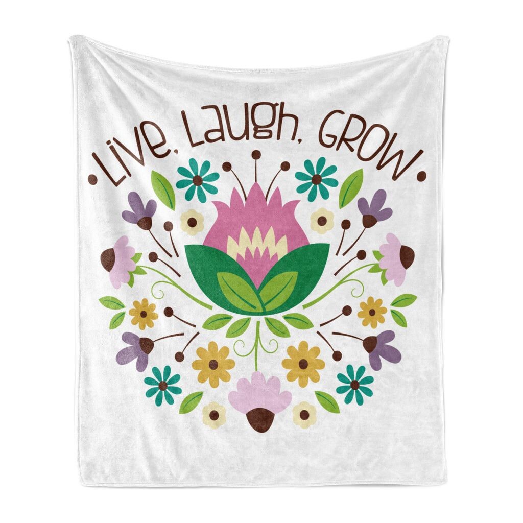 ABAKUHAUS Sun Hat Мягкое фланелевое флисовое одеяло, фраза Live Laugh Groıw с различными цветочными мотивами на однотонном фоне, 175 x 230 см, Разноцветный
ABAKUHAUS Sun Hat Мягкое фланелевое флисовое одеяло, фраза Live Laugh Groıw с различными цветочными мотивами на однотонном фоне, 175 x 230 см, Разноцветный