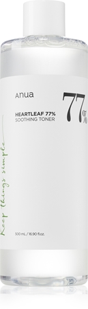 Очищающий и успокаивающий тоник Anua Heartleaf 77% Soothing Toner, 500 ml 
Очищающий и успокаивающий тоник Anua Heartleaf 77% Soothing Toner, 500 ml