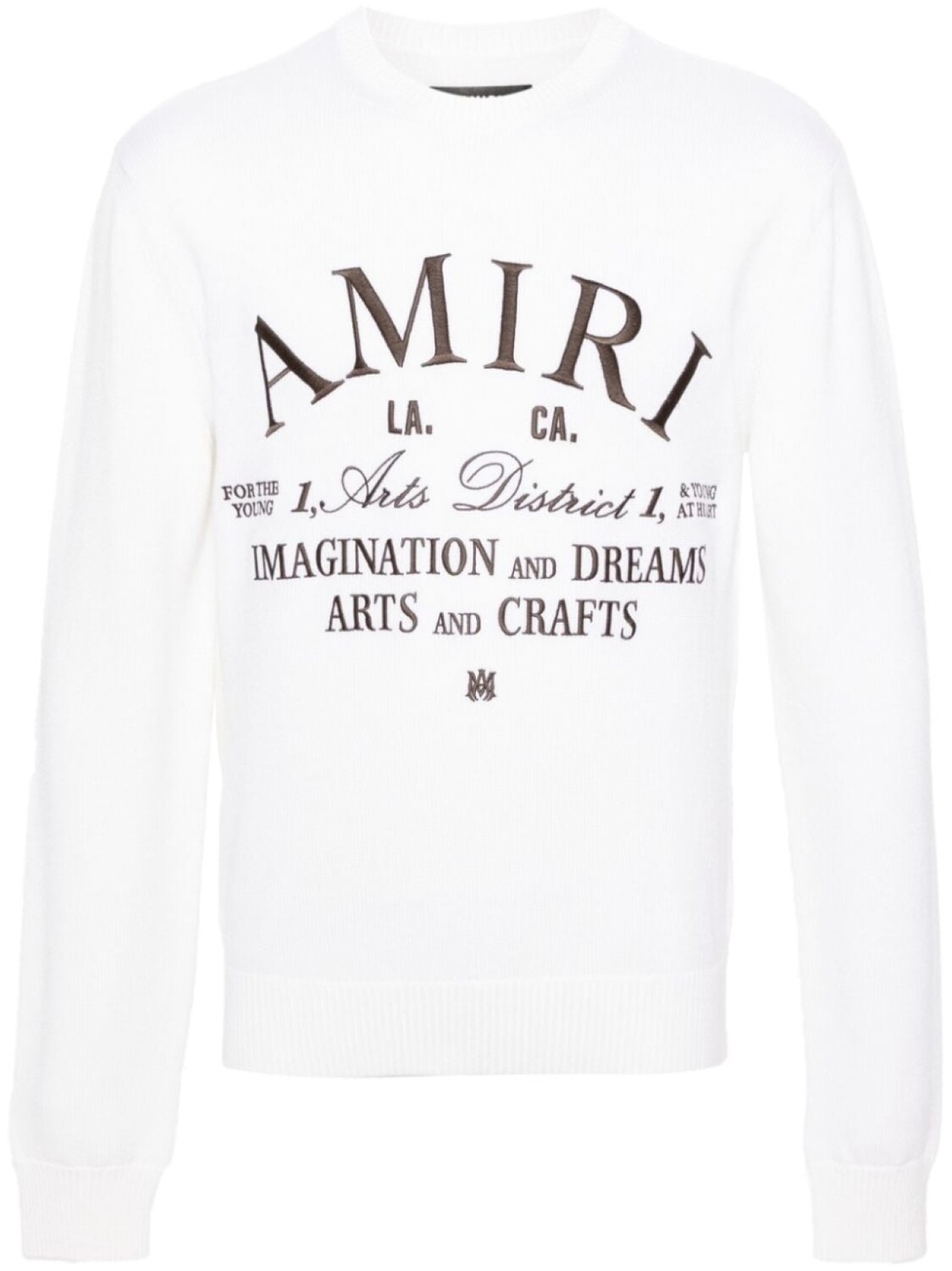 Шерстяной джемпер Arts District AMIRI, белый
Шерстяной джемпер Arts District AMIRI, белый