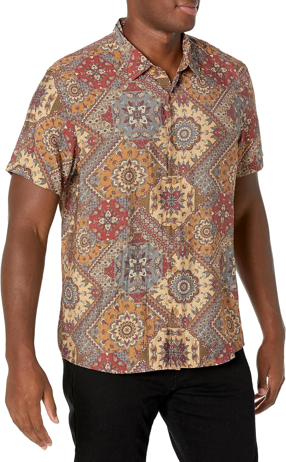 GUESS Мужская короткая рукав Eco Sandwash Shashiko рубашка, Free Spirit Shashiko Red
GUESS Мужская короткая рукав Eco Sandwash Shashiko рубашка, Free Spirit Shashiko Red