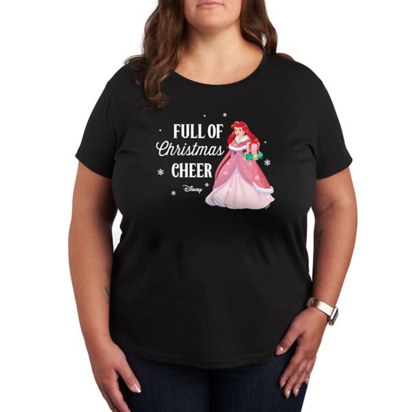 Футболка с изображением принцессы Ариэль и рождественского настроения Disney, черный
Футболка с изображением принцессы Ариэль и рождественского настроения Disney, черный