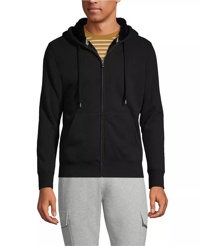 Мужская утепленная толстовка Serious Sweats с капюшоном на молнии Lands' End, черный
Мужская утепленная толстовка Serious Sweats с капюшоном на молнии Lands' End, черный