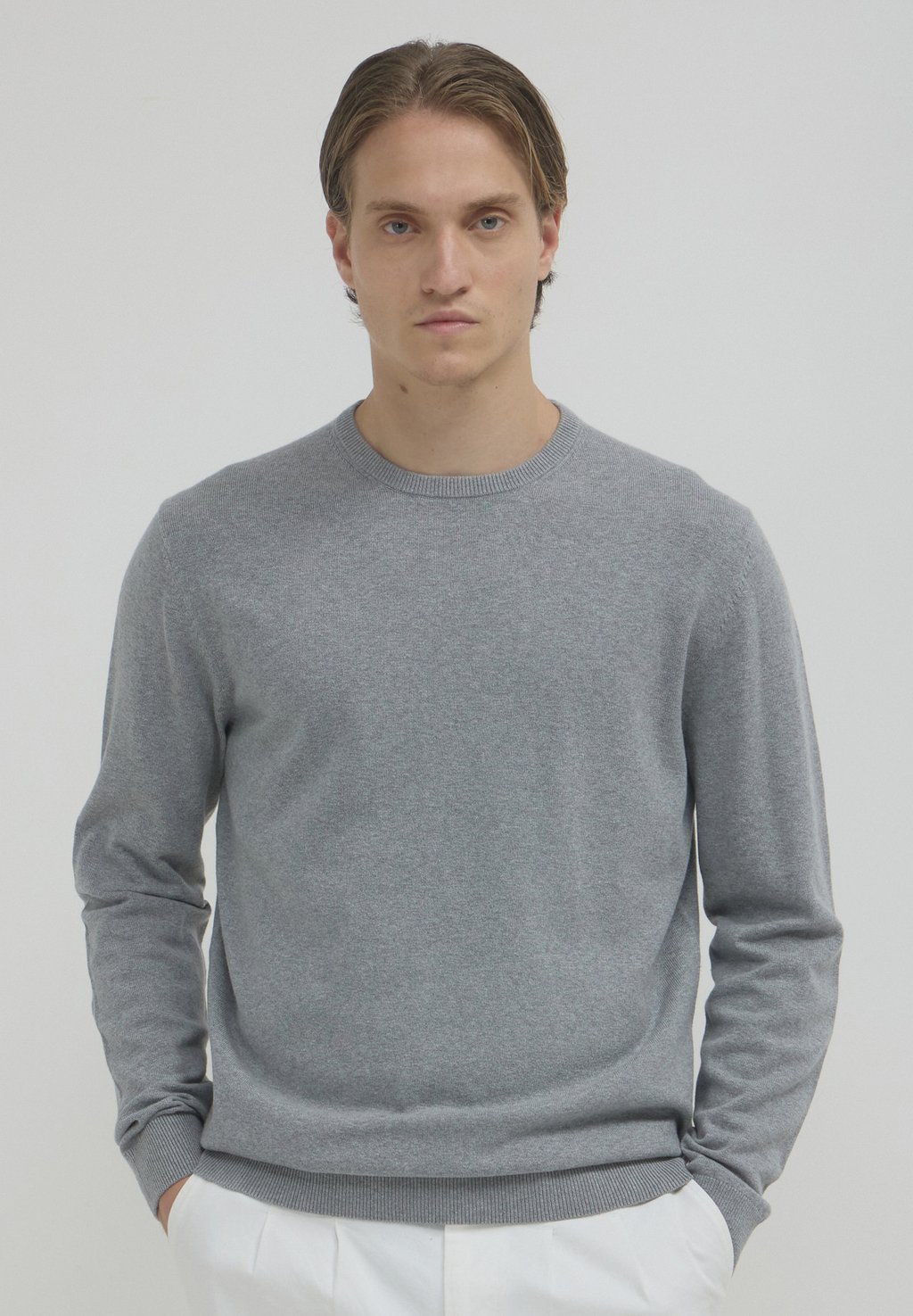 Джемпер PROFILI CONTRASTO FIN Calliope, серый 
Джемпер PROFILI CONTRASTO FIN Calliope, серый