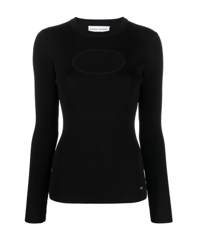 Повседневный черный вискозный свитер Sonia Rykiel, черный
Повседневный черный вискозный свитер Sonia Rykiel, черный