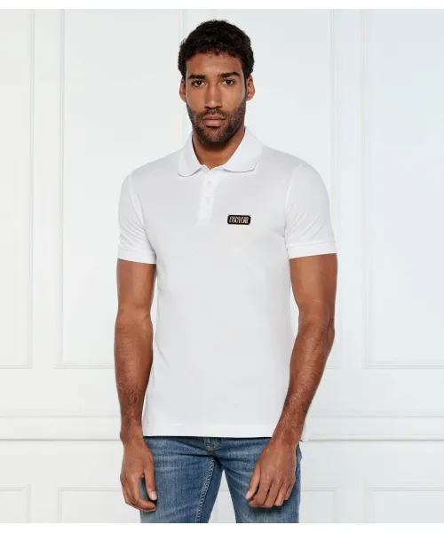 Футболка поло Slim fit Versace Jeans Couture, белый 
Футболка поло Slim fit Versace Jeans Couture, белый