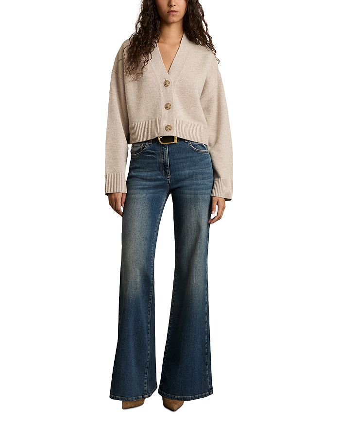 Кардиган Rixy из шерстяной смеси с V-образным вырезом REISS, коричневый/бежевый
Кардиган Rixy из шерстяной смеси с V-образным вырезом REISS, коричневый/бежевый