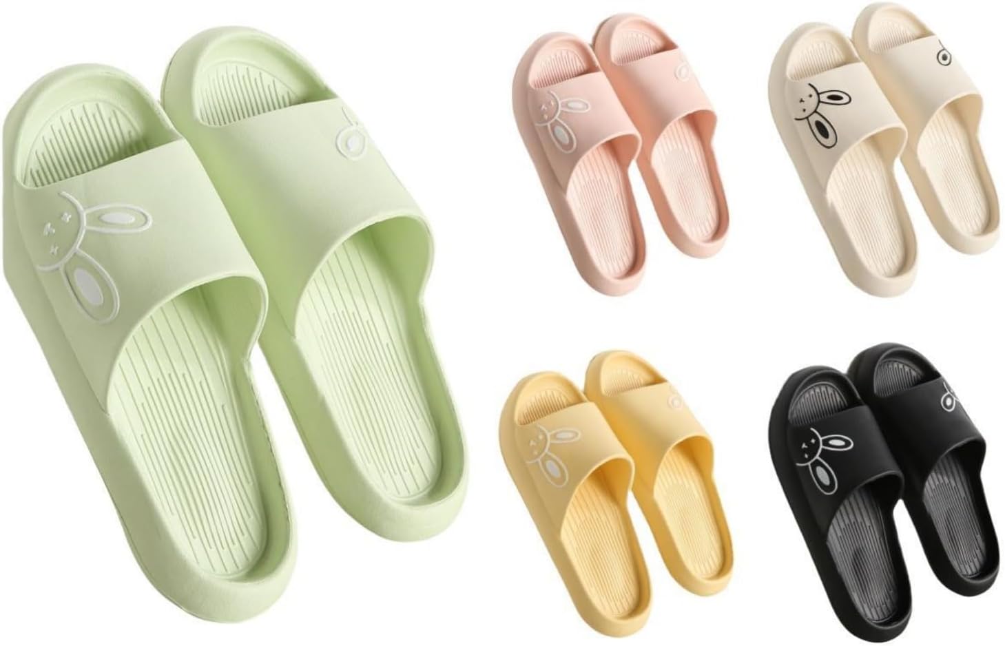 Милые тапочки ALBIVA в виде зайчиков для женщин, летние, мягкая платформа, нескользящие сандалии для дома и улицы, кавайные подарки для женщин и мужчин, зеленый
Милые тапочки ALBIVA в виде зайчиков для женщин, летние, мягкая платформа, нескользящие сандалии для дома и улицы, кавайные подарки для женщин и мужчин, зеленый