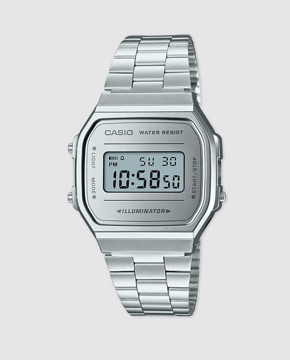 Casio Collection A168WEM-7EF Женские часы из стали с зеркальным циферблатом Casio, серебро
Casio Collection A168WEM-7EF Женские часы из стали с зеркальным циферблатом Casio, серебро