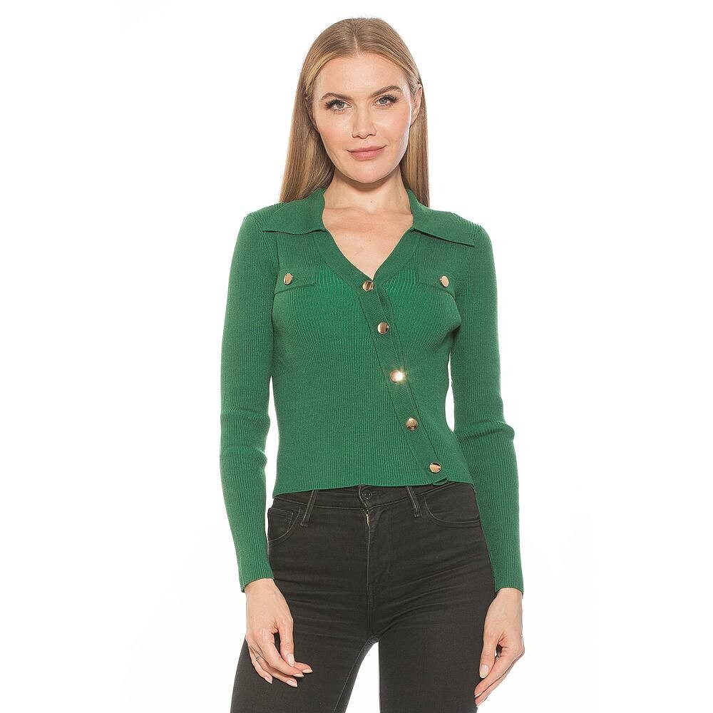 Женский асимметричный топ на пуговицах с длинными рукавами в рубчик ALEXIA ADMOR Sam, зеленый
Женский асимметричный топ на пуговицах с длинными рукавами в рубчик ALEXIA ADMOR Sam, зеленый