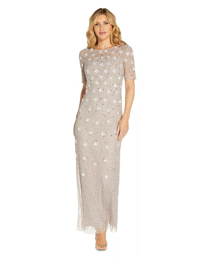 Платье-футляр с цветочным декором Adrianna Papell, серый
Платье-футляр с цветочным декором Adrianna Papell, серый