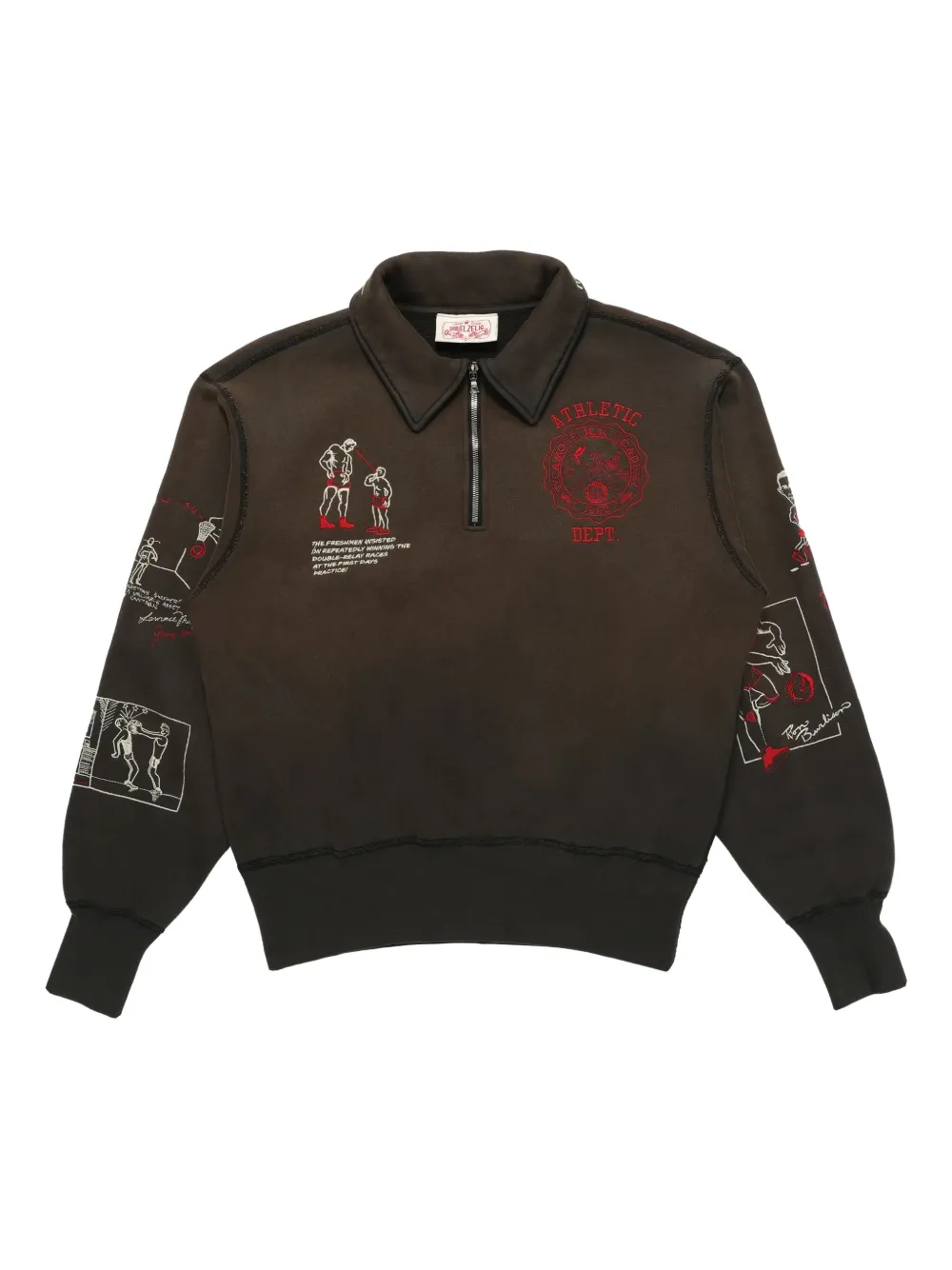 Поло с молнией наполовину в стиле varsity Samuel Zelig, черный
Поло с молнией наполовину в стиле varsity Samuel Zelig, черный