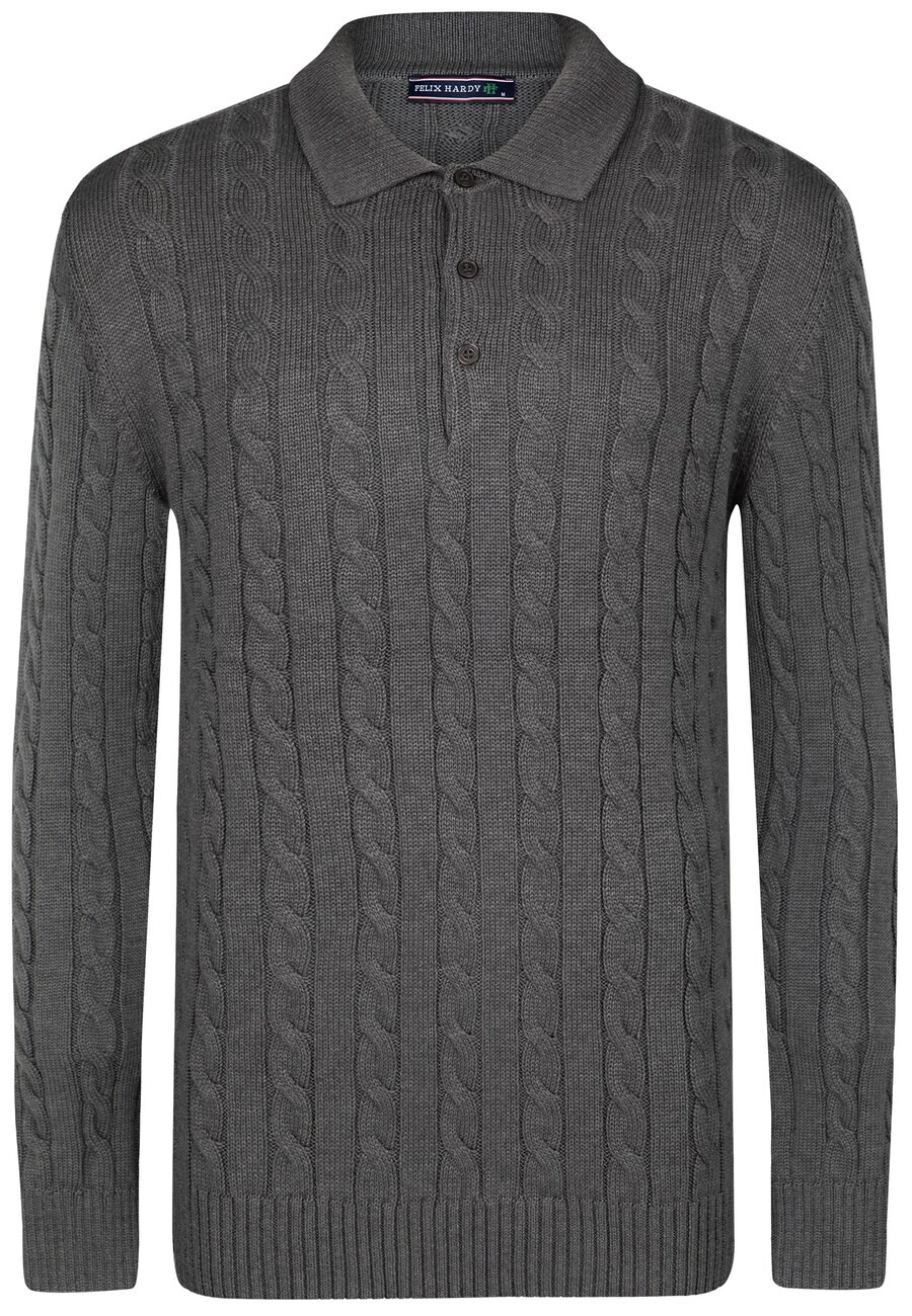 Свитер с v-образным вырезом Felix Hardy Sweater, антрацит 
Свитер с v-образным вырезом Felix Hardy Sweater, антрацит