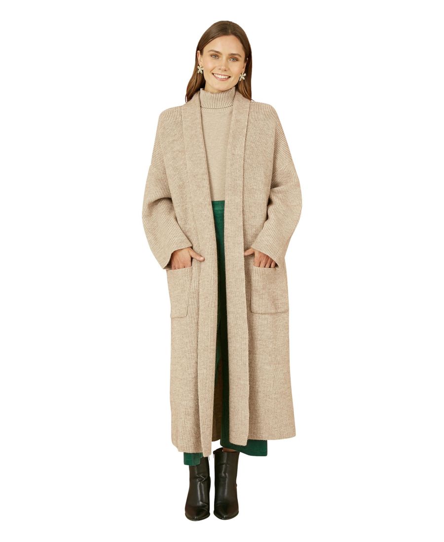 Женский вязаный кардиган макси Yumi, Oatmeal
Женский вязаный кардиган макси Yumi, Oatmeal