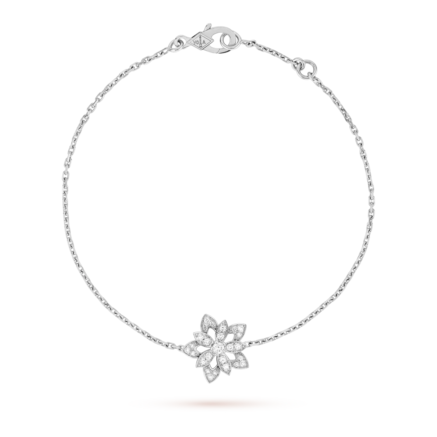Браслет Van Cleef & Arpels Lotus openwork мини модель, белое золото 18 ct, бриллиант
Браслет Van Cleef & Arpels Lotus openwork мини модель, белое золото 18 ct, бриллиант