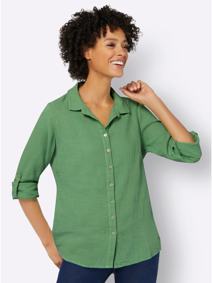 Блузка-рубашка в яблочном цвете WITT WEIDEN
Блузка-рубашка в яблочном цвете WITT WEIDEN