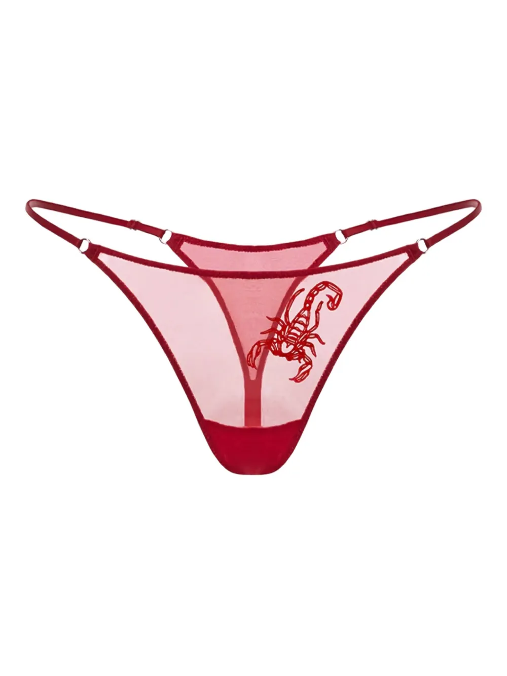Трусы-стринги с вышивкой Scorpio Zhilyova, красный
Трусы-стринги с вышивкой Scorpio Zhilyova, красный