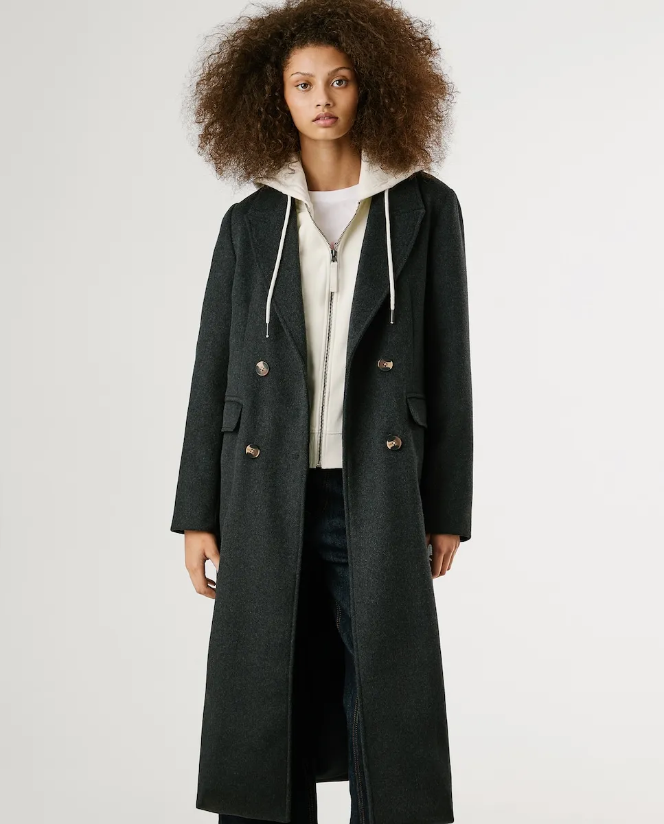 Женское пальто из ткани с перекрещивающейся застежкой Pepe Jeans, темно-серый
Женское пальто из ткани с перекрещивающейся застежкой Pepe Jeans, темно-серый