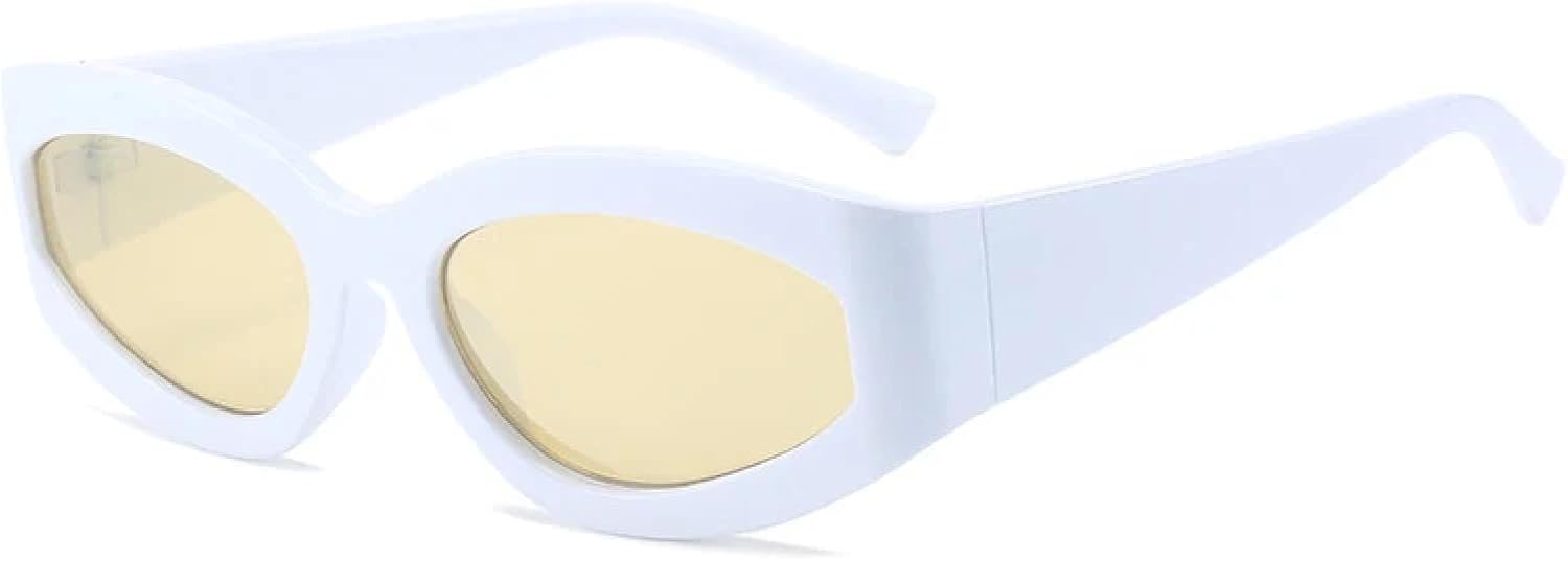 Солнцезащитные очки с защитой от УФ-излучения UV400 для женщин и мужчин | Очки «кошачий глаз» с градиентными зеркальными линзами и овальной формой | для занятий спортом на открытом воздухе DSVIGF, White Light Yellow
Солнцезащитные очки с защитой от УФ-излучения UV400 для женщин и мужчин | Очки «кошачий глаз» с градиентными зеркальными линзами и овальной формой | для занятий спортом на открытом воздухе DSVIGF, White Light Yellow