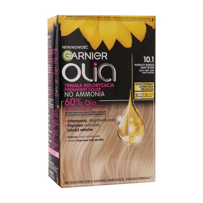 Olia перманентная краска для волос без аммиака Garnier, цвет 10.1 ashy very very light
Olia перманентная краска для волос без аммиака Garnier, цвет 10.1 ashy very very light