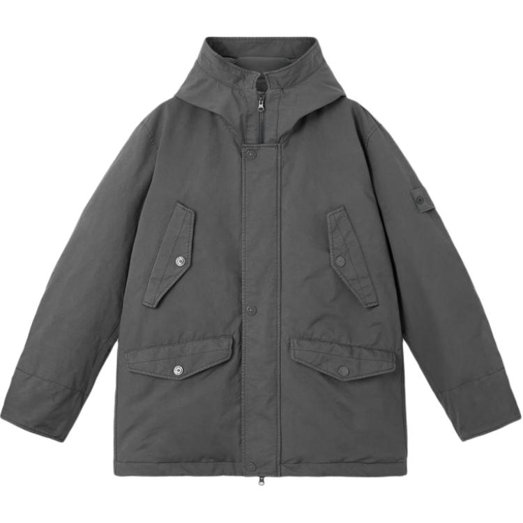 Парка с капюшоном и диагональным карманом STONE ISLAND, темно серый
Парка с капюшоном и диагональным карманом STONE ISLAND, темно серый