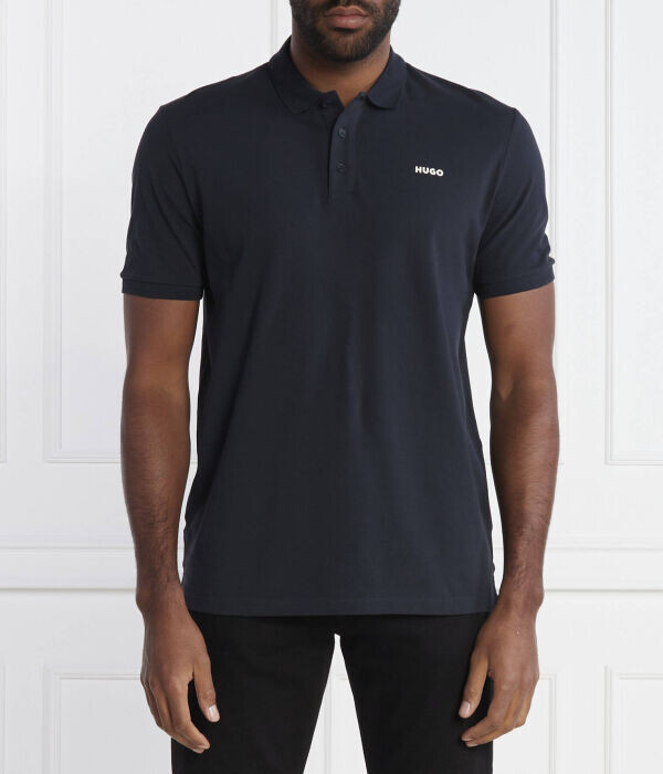 Поло мужское Hugo с воротником на пуговицах, синий
Поло мужское Hugo с воротником на пуговицах, синий