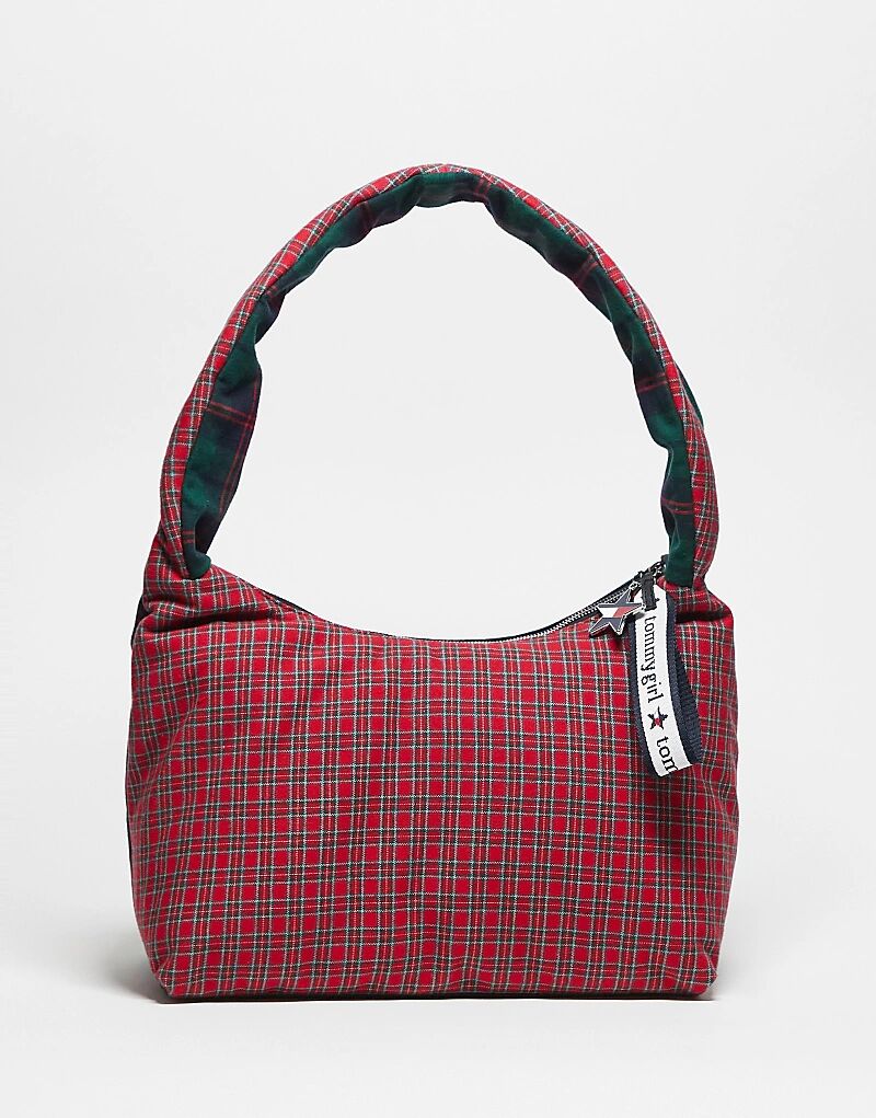 Сумка Tommy Jeans Tommy Girl с большим клетчатым принтом в красно-зеленом цвете
Сумка Tommy Jeans Tommy Girl с большим клетчатым принтом в красно-зеленом цвете