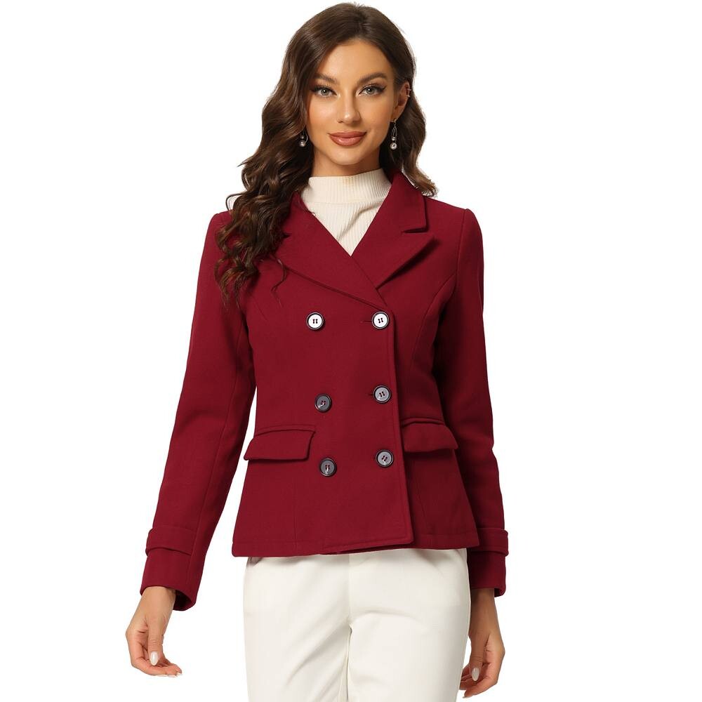 Женское зимнее камвольное двубортное пальто с зубчатыми лацканами ALLEGRA K, цвет Dark Red, Красный, Женское зимнее камвольное двубортное пальто с зубчатыми лацканами ALLEGRA K, цвет Dark Red
Женское зимнее камвольное двубортное пальто с зубчатыми лацканами ALLEGRA K, цвет Dark Red, Красный, Женское зимнее камвольное двубортное пальто с зубчатыми лацканами ALLEGRA K, цвет Dark Red