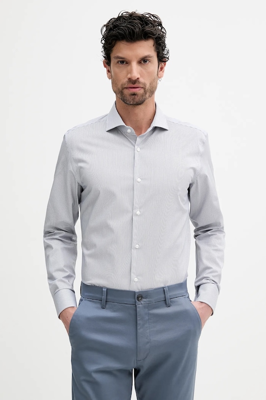 Хлопковая рубашка Boss, темно-синий
Хлопковая рубашка Boss, темно-синий