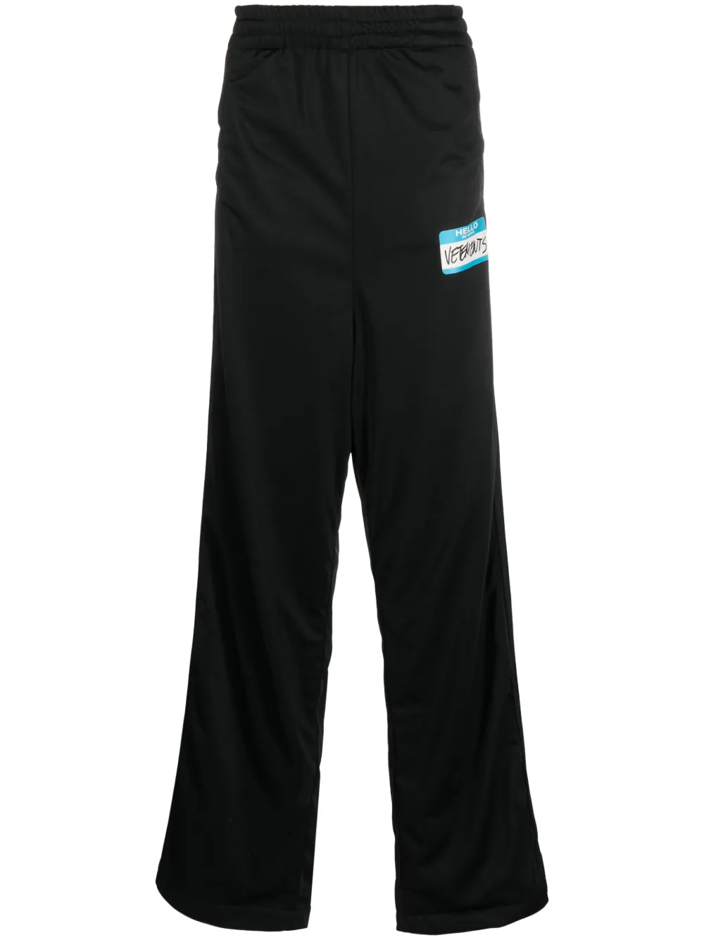 Широкие брюки с логотипом Vetements, черный
Широкие брюки с логотипом Vetements, черный