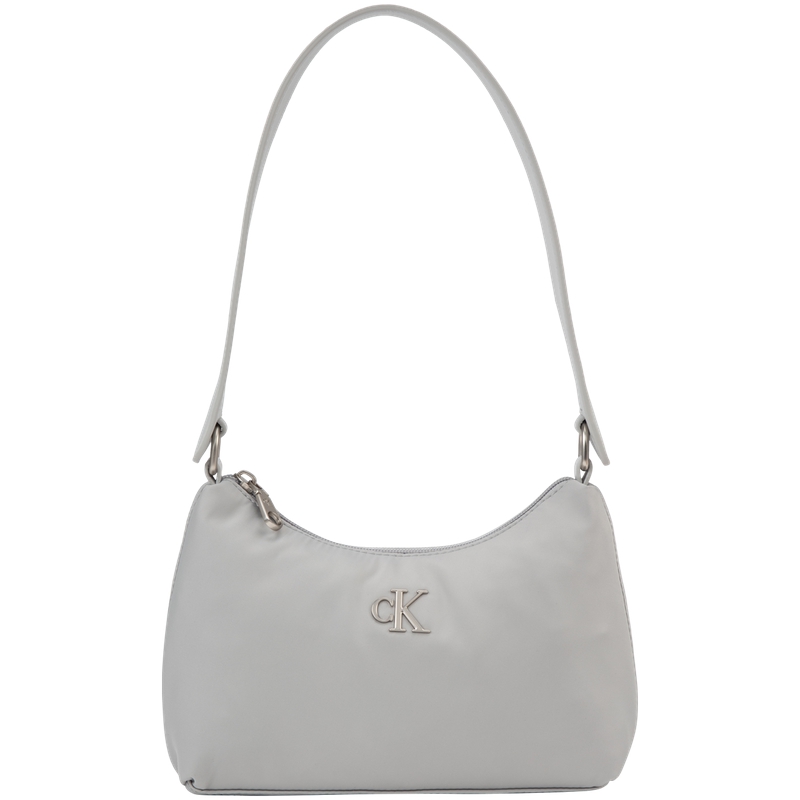 Calvin Klein Сумка тканевая средняя женская жемчужно-серая, PDE-Pearl Gray 
Calvin Klein Сумка тканевая средняя женская жемчужно-серая, PDE-Pearl Gray