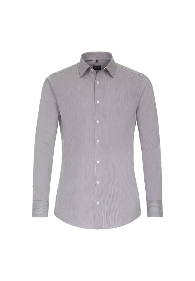 Деловая рубашка в полоску современный крой Venti, черный
Деловая рубашка в полоску современный крой Venti, черный