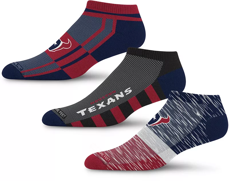 Набор из 3 носков для взрослых Houston Texans Streak Strike для босых ног, 3 шт For Bare Feet
Набор из 3 носков для взрослых Houston Texans Streak Strike для босых ног, 3 шт For Bare Feet