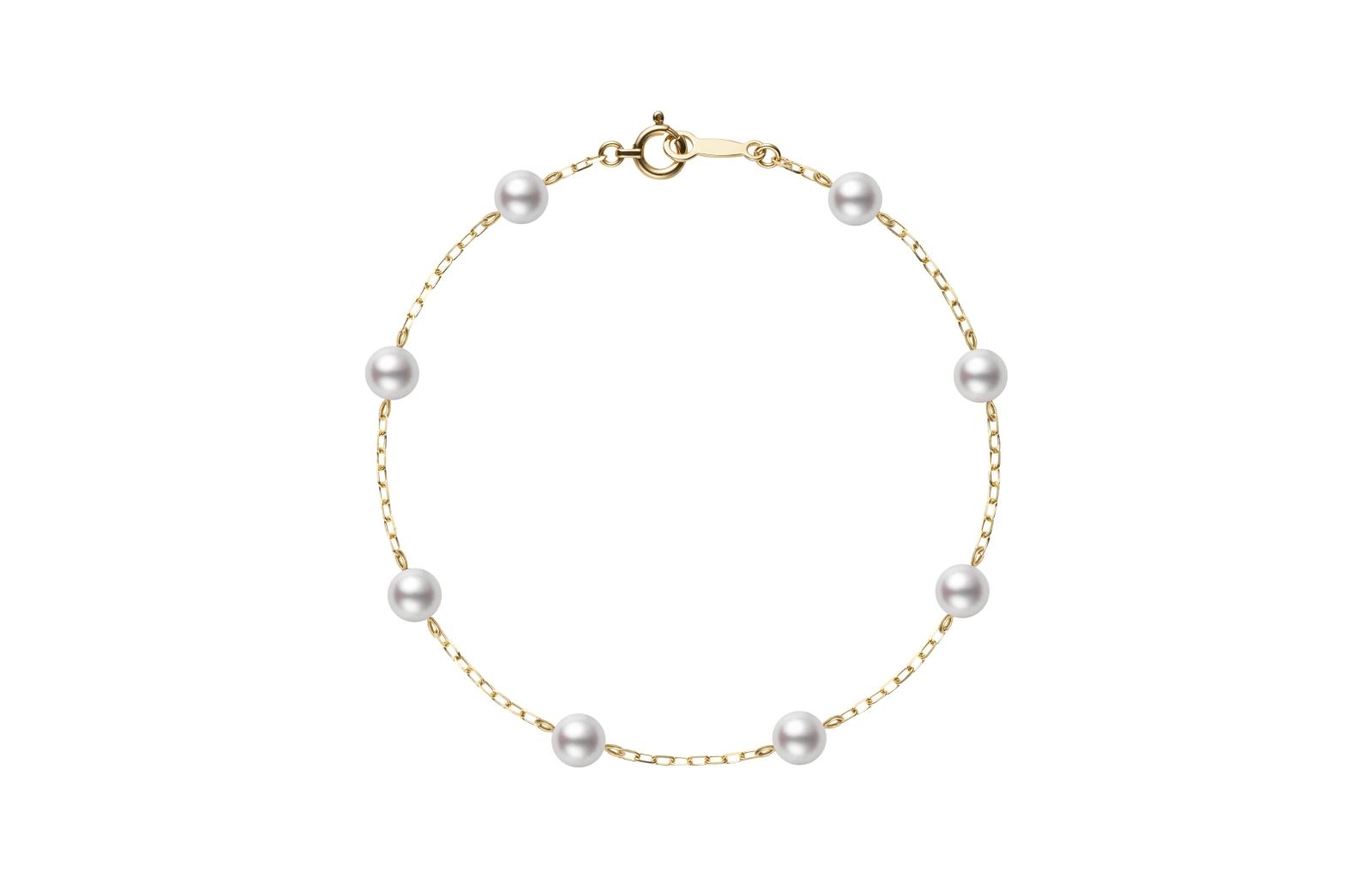 MIKIMOTO Золотой браслет с жемчугом Akoya 18K для женщин
MIKIMOTO Золотой браслет с жемчугом Akoya 18K для женщин