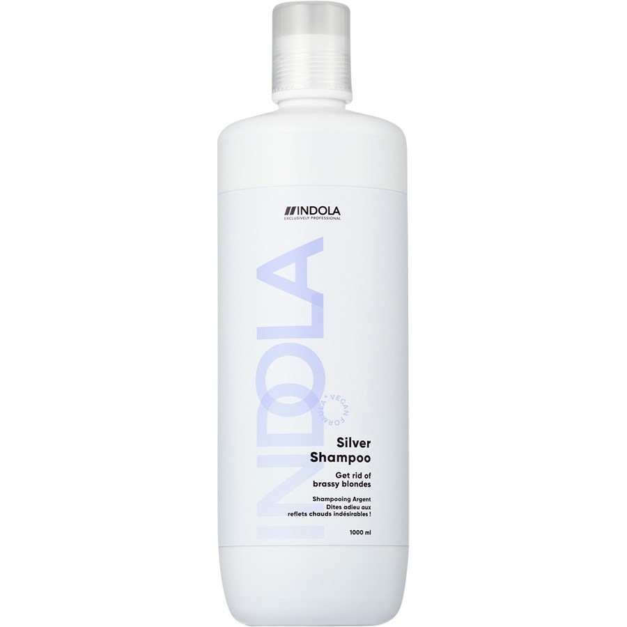 Шампунь silver shampoo Indola, объем 1.000 мл
Шампунь silver shampoo Indola, объем 1.000 мл