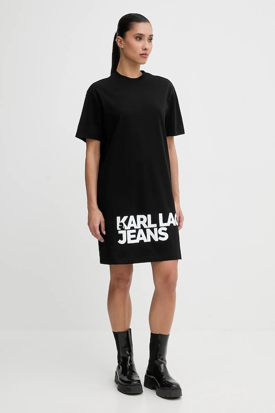 Хлопковое платье Karl Lagerfeld Jeans, черный
Хлопковое платье Karl Lagerfeld Jeans, черный