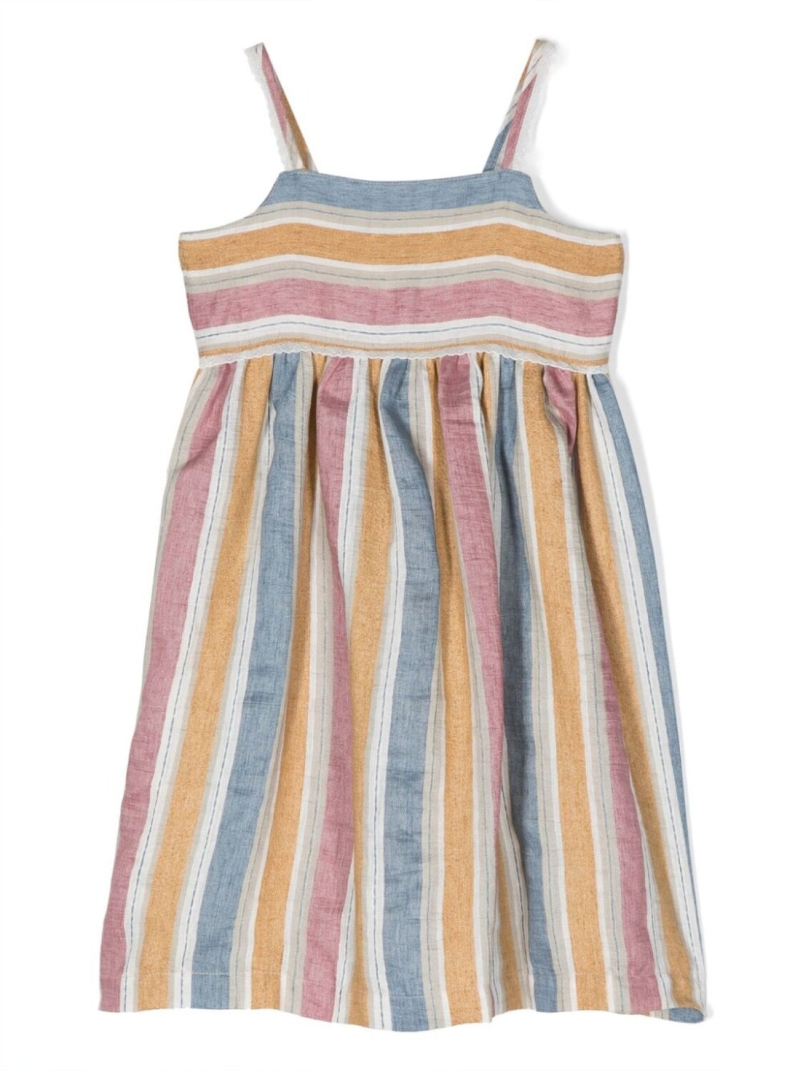 Il Gufo платье в полоску со складками, синий
Il Gufo платье в полоску со складками, синий