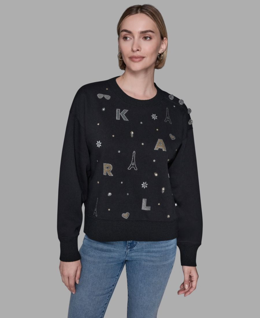 Женская толстовка с длинными рукавами и принтом KARL LAGERFELD PARIS, Black, Черный, Женская толстовка с длинными рукавами и принтом KARL LAGERFELD PARIS, Black
Женская толстовка с длинными рукавами и принтом KARL LAGERFELD PARIS, Black, Черный, Женская толстовка с длинными рукавами и принтом KARL LAGERFELD PARIS, Black