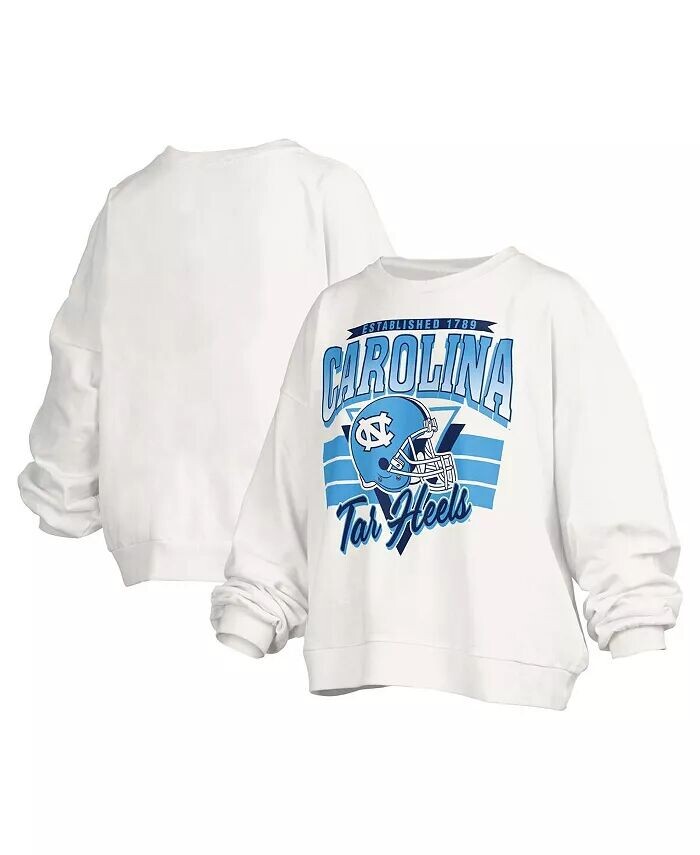 Женская белая толстовка-свитшот оверсайз с логотипом North Carolina Tar Heels Janice Retro Pressbox
Женская белая толстовка-свитшот оверсайз с логотипом North Carolina Tar Heels Janice Retro Pressbox
