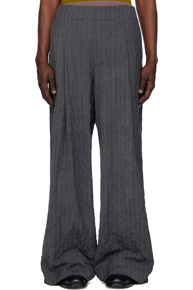 Брюки плиссе Dries Van Noten, синий
Брюки плиссе Dries Van Noten, синий