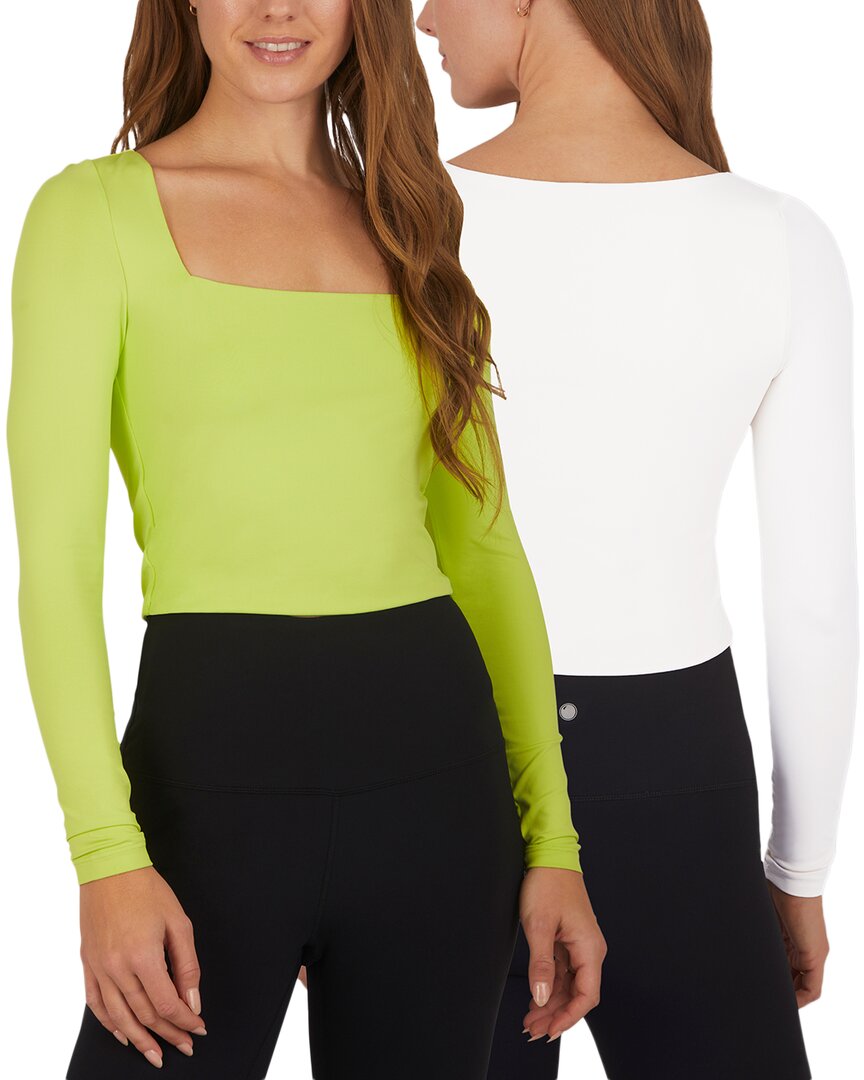 Yogalicious 2шт Контурная кроп-футболка Olivia, зеленый
Yogalicious 2шт Контурная кроп-футболка Olivia, зеленый