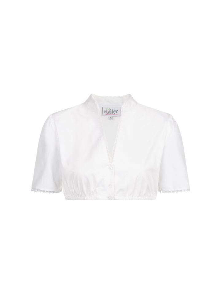 Блузка дирндль с короткими рукавами Babsi белого цвета Nübler
Блузка дирндль с короткими рукавами Babsi белого цвета Nübler