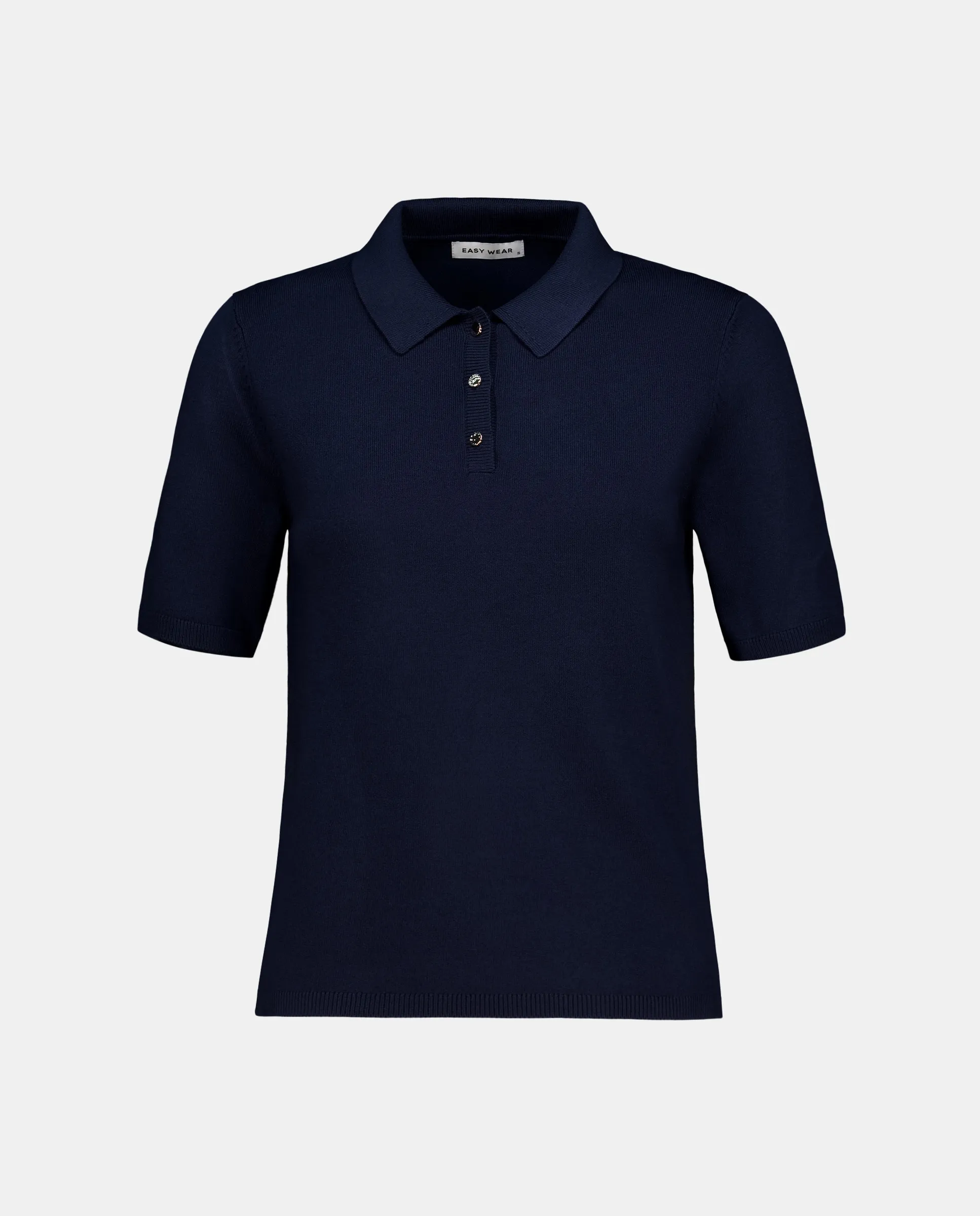 Джерси с поло и золотыми пуговицами Easy Wear, темно-синий
Джерси с поло и золотыми пуговицами Easy Wear, темно-синий