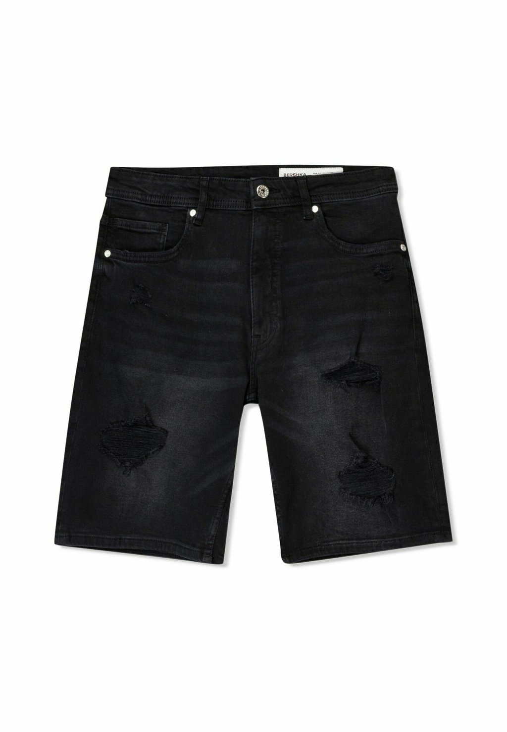 Джинсовые шорты Bershka, черный
Джинсовые шорты Bershka, черный