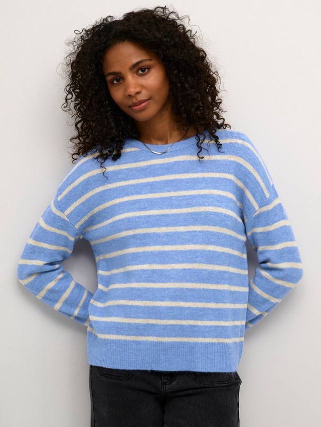 Вязаный джемпер в полоску lida KAFFE, синий/разноцветный
Вязаный джемпер в полоску lida KAFFE, синий/разноцветный