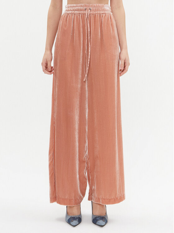 Тканевые брюки свободного кроя Twinset, розовый 
Тканевые брюки свободного кроя Twinset, розовый