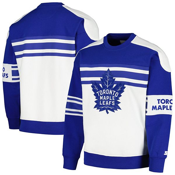 Мужской белый свитшот Toronto Maple Leafs Defense Fleece Crewneck Starter
Мужской белый свитшот Toronto Maple Leafs Defense Fleece Crewneck Starter